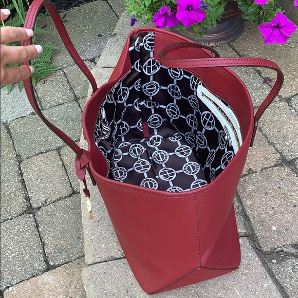 Henri Bendel red tote - Picture 2 of 7